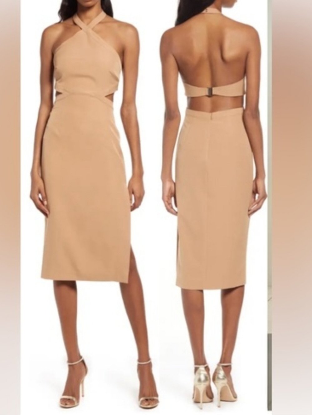 Bardot  Amara Halter Midi Dress